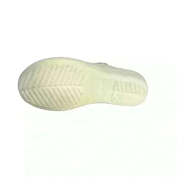 Crocs Sanrah Diamante Wedge Oyster/Rose Gold Women's 4W  (D264) - Picture 5 of 8